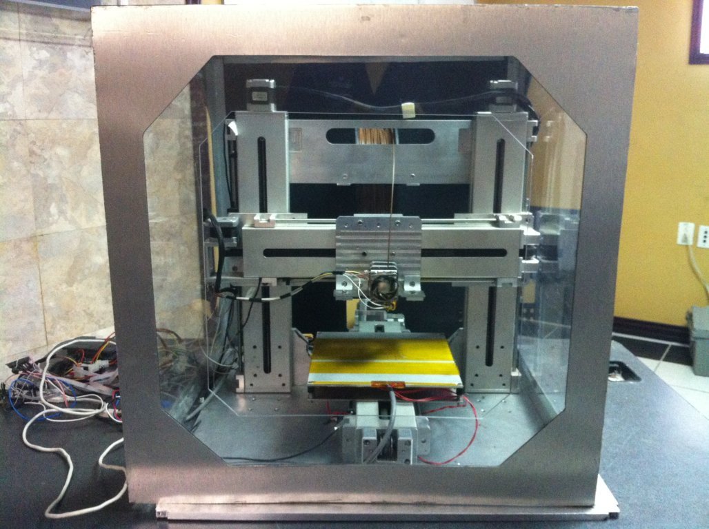 Interior de la impresora 3D